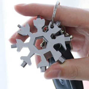 18 in 1 Stainless Steel Snowflakes Multi-tool