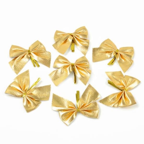 12 PCS XMAS Tree Decorative Bowknots - ValasMall