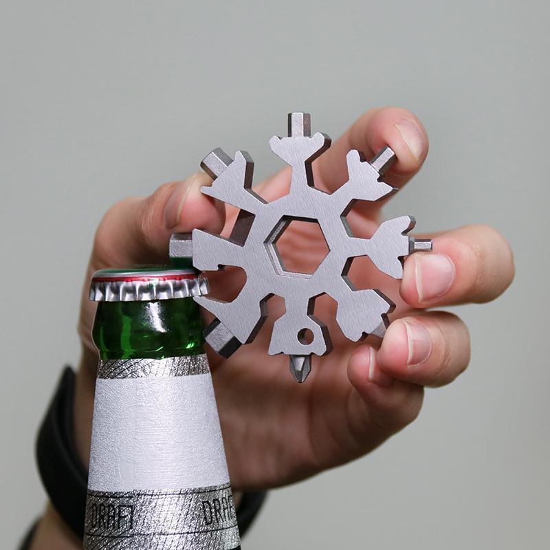 18 in 1 Stainless Steel Snowflakes Multi-tool