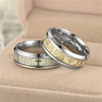 Glow In The Dark JESUS Luminous Ring - ValasMall