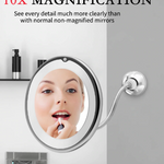 LED 10x Magnification Mirror