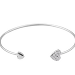 Adjustable Crystal Double Heart Bow Luxury Bracelet