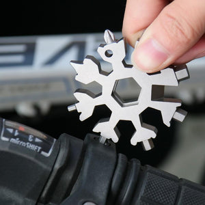 18 in 1 Stainless Steel Snowflakes Multi-tool