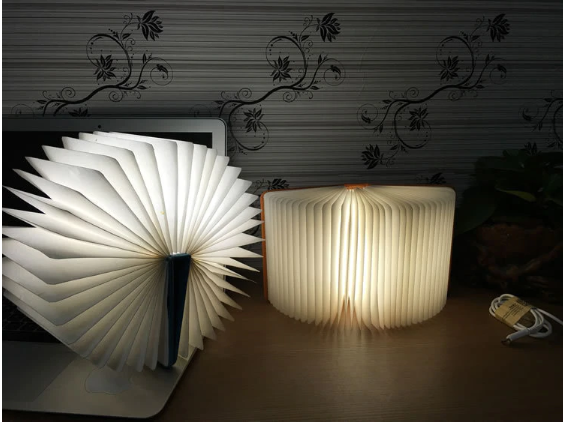 Wooden Rechargeable Book Lamp