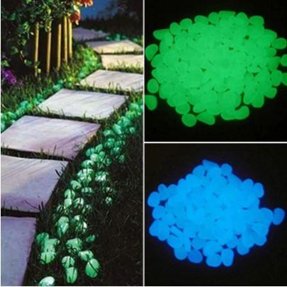 Glow in the Dark Pebbles (50 pcs Set)