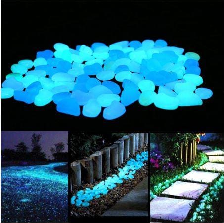 Glow in the Dark Pebbles (50 pcs Set)