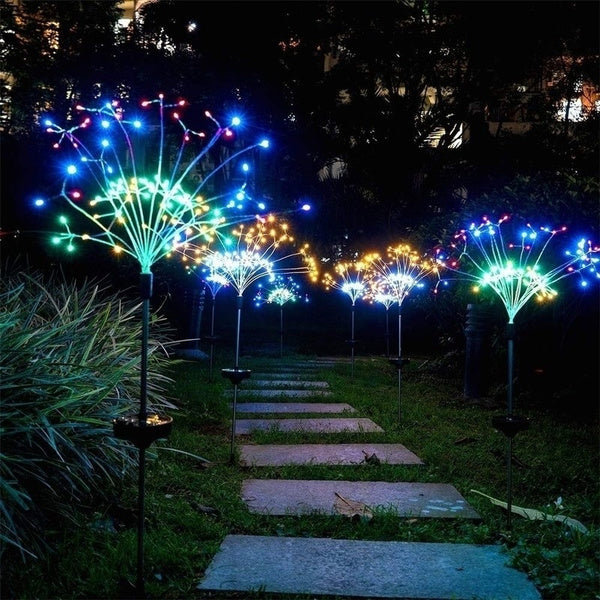 Solar Powered Firework Lights