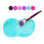 7 Section Makeup Brush Cleaning Mat - ValasMall