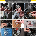 18 in 1 Stainless Steel Snowflakes Multi-tool