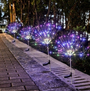 Solar Powered Firework Lights