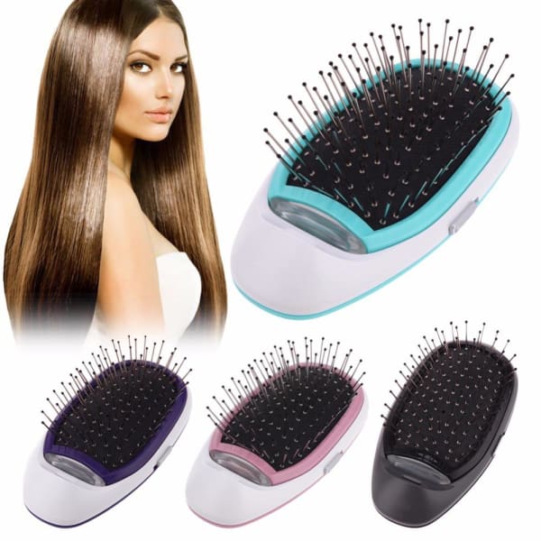 PORTABLE ELECTRIC IONIC HAIRBRUSH - ValasMall