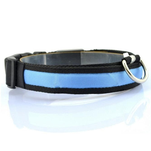 Nylon Night Safety Dog LED Collar - ValasMall