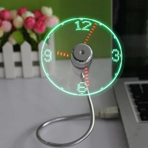 Amazing LED Clock Fan Lamp - ValasMall