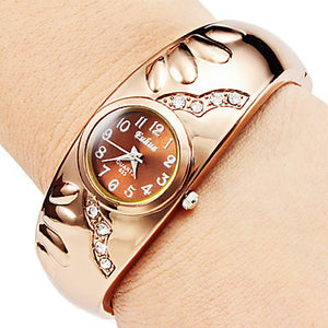 Latest Rose Gold Style Luxury Bracelet Watch - ValasMall