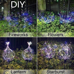 Solar Powered Firework Lights