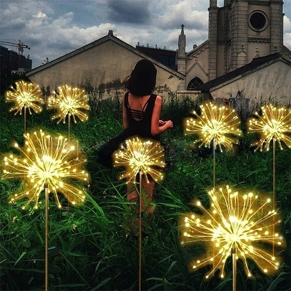 Solar Powered Firework Lights