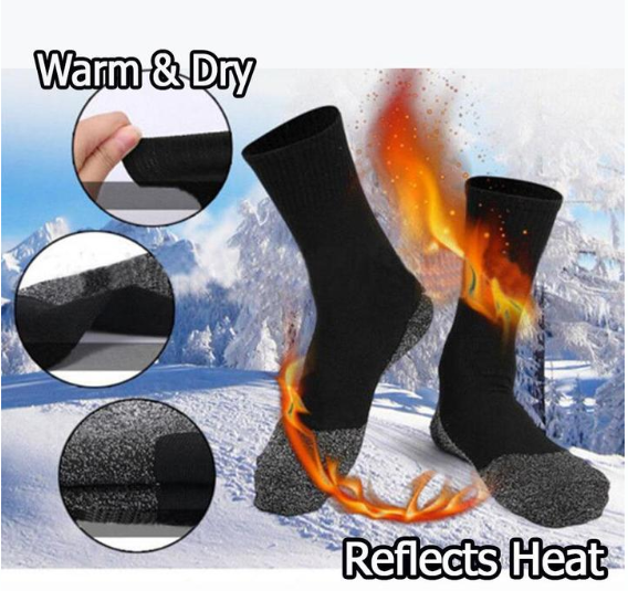 Winter 35 Below Aluminized Fibers Heated Socks - ValasMall